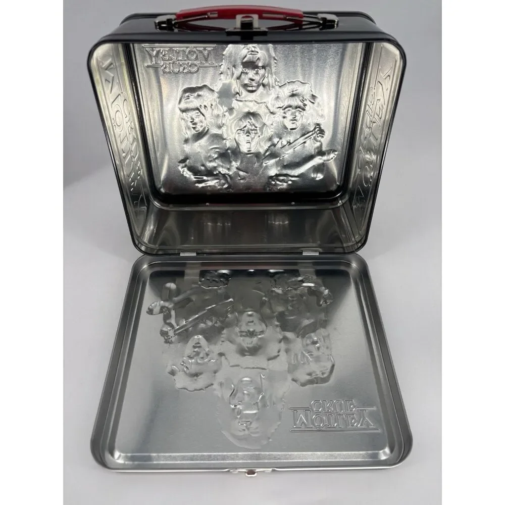 NEW Mötley Crüe Official Embossed Metal Lunch Box Tin Fun Box w/ Original Box